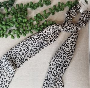 NEW Animal Print Scrunchie with removable Scarf
